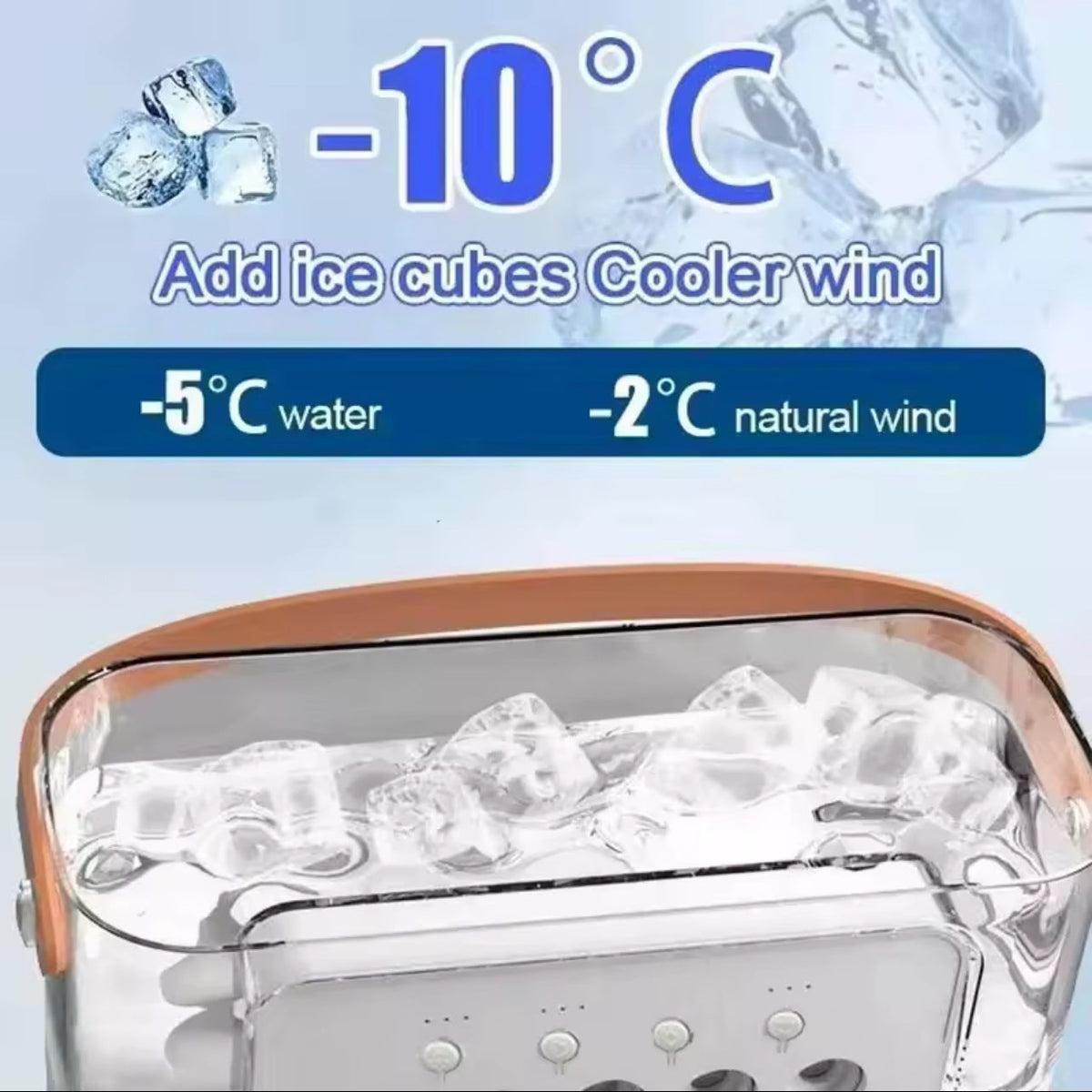 Mini Climatiseur Portable à Brumisation — Ventilateur USB Refroidisseur d'Air